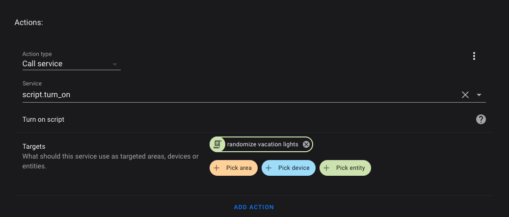 Randomized Lighting in Home Assistant